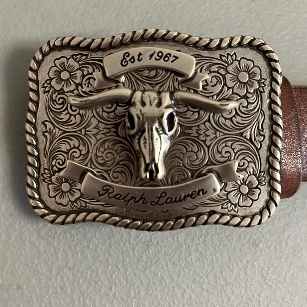 RARE - RARE RALPH LAUREN LEATHER BELT